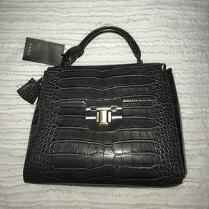Zara crocodile print bag